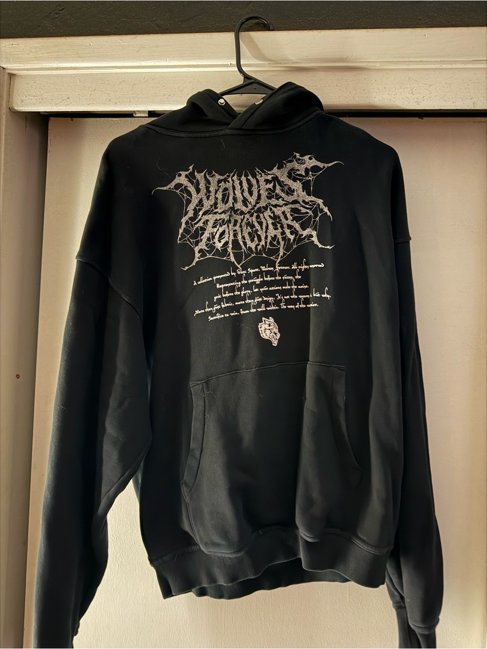 Darc Sport Black Hoodie with White Graphic